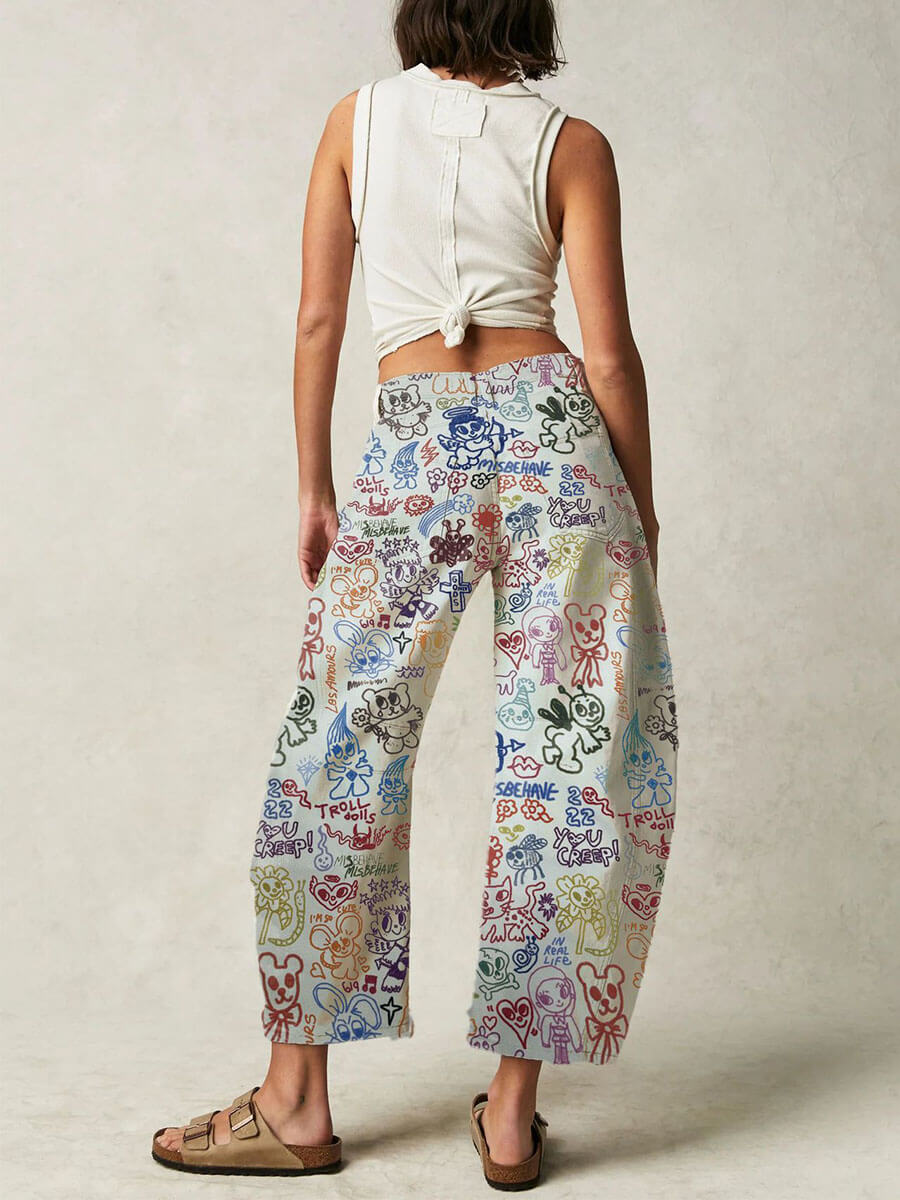 Cartoon Street Fashion Jeans
