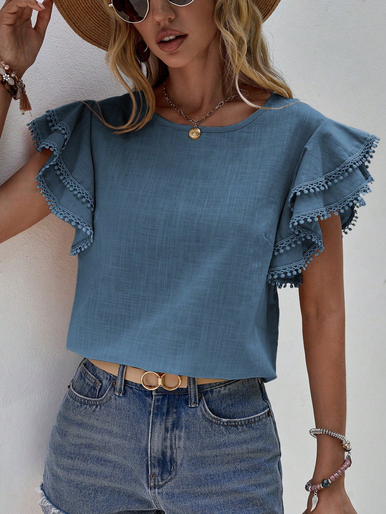 Butterfly Sleeve Blouse
