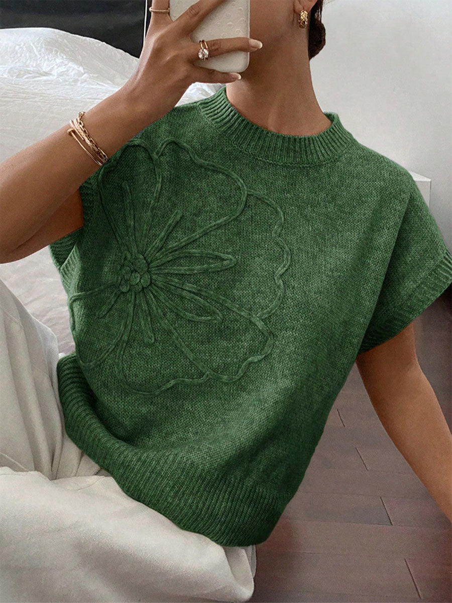 Soft Laidback Embroidered Knitwear