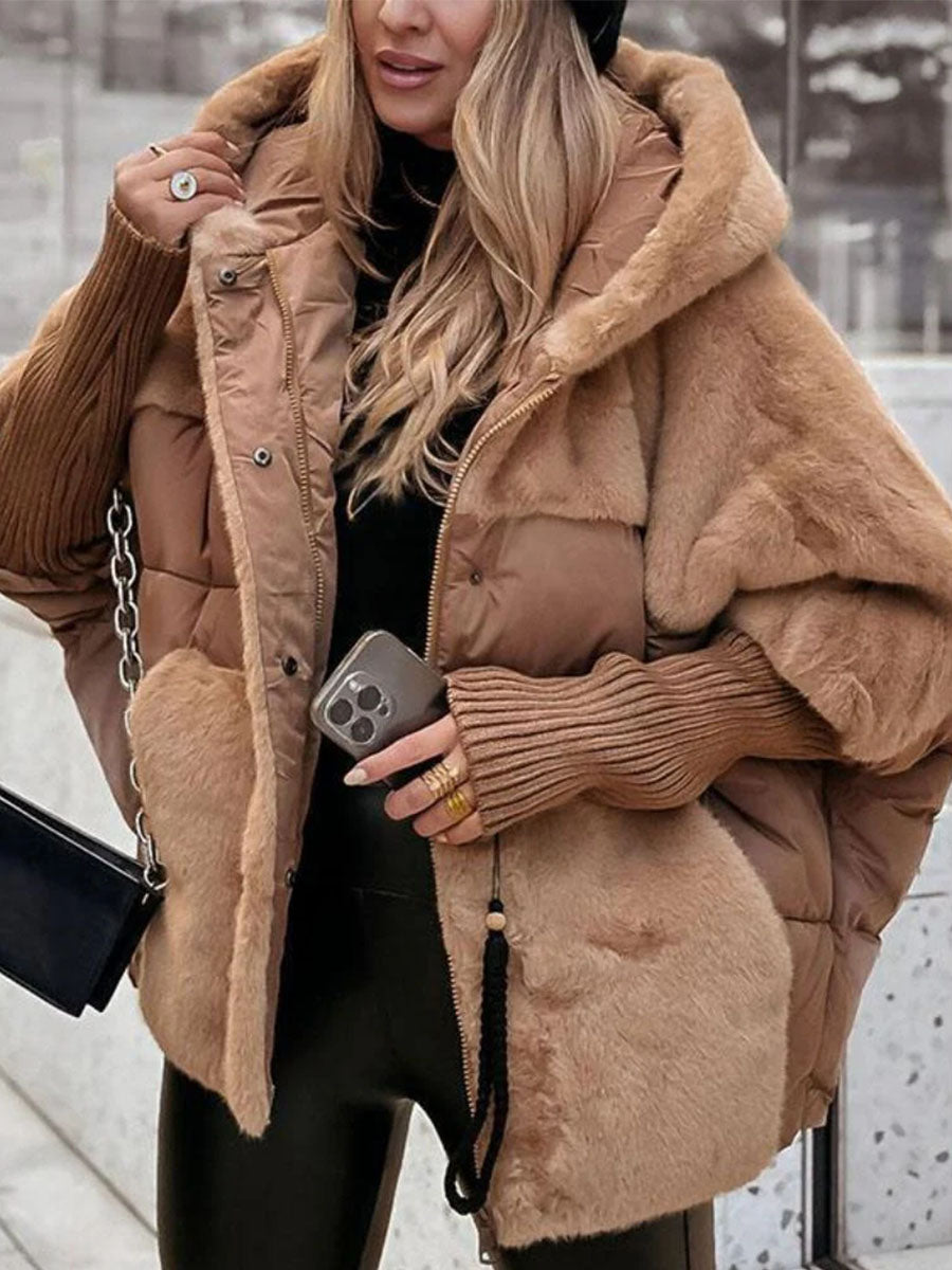 Refined Plush Down Puffer Coat