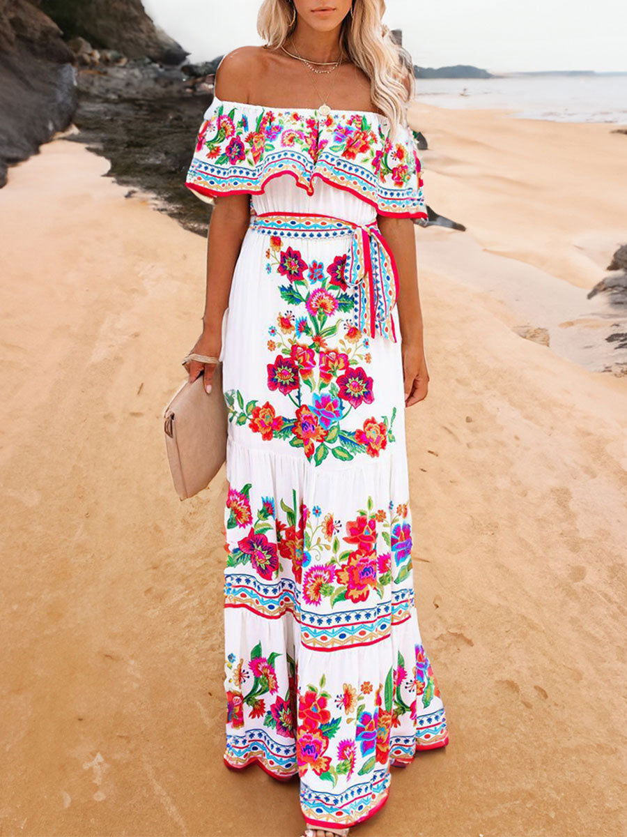 One Shoulder Maxi Dress