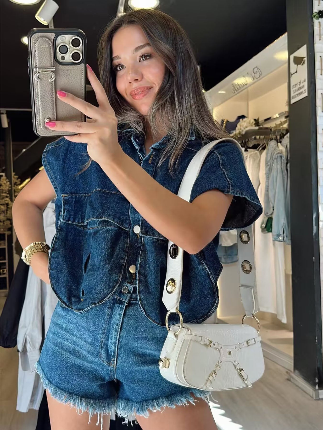 Pocket Denim Waistcoat