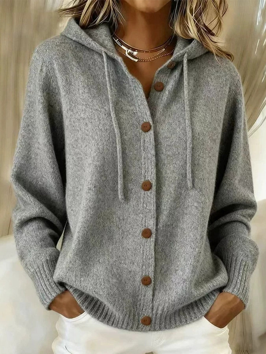 Cozy Luxe Hooded Knit Cardigan