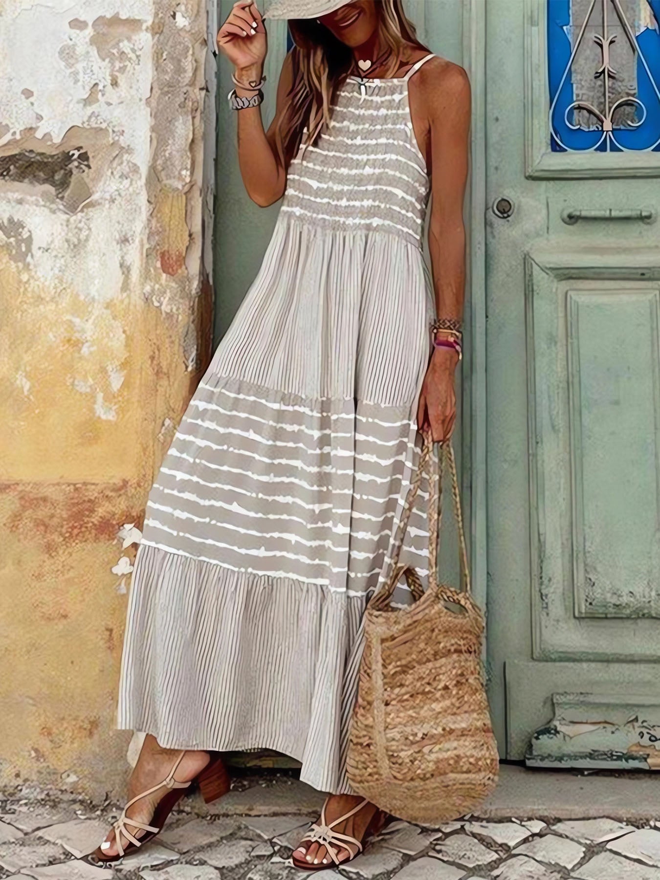 Sling Stitching Dress