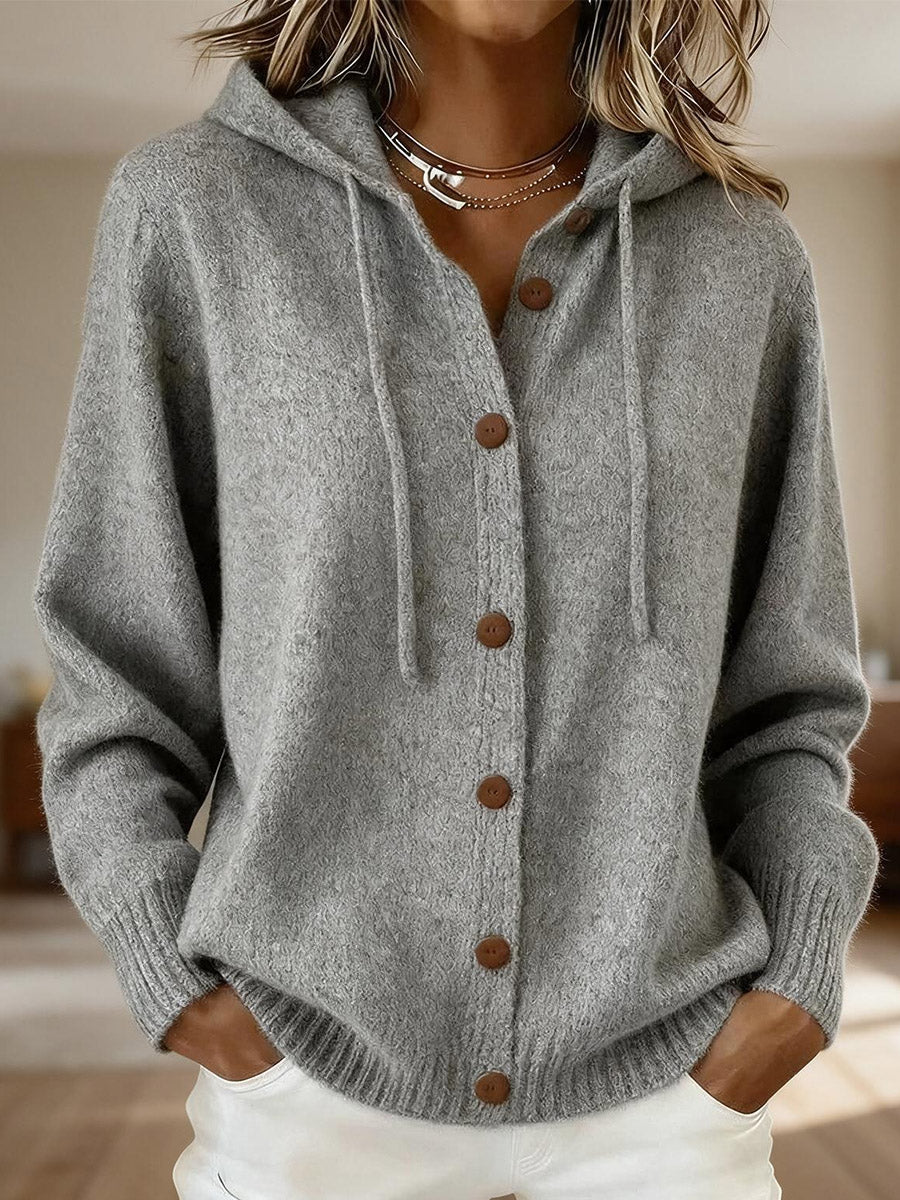 Cozy Charm Hooded Cardigan