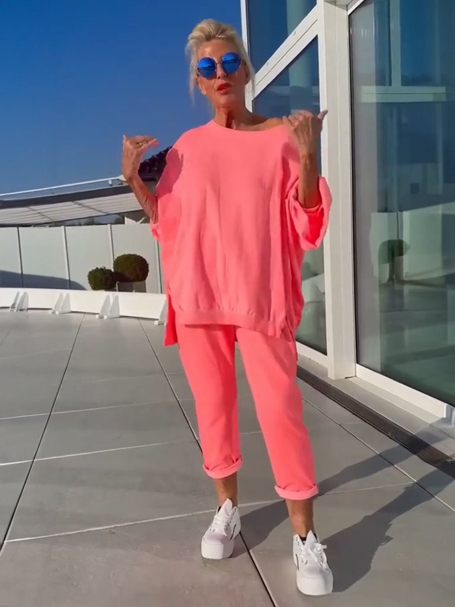 Vibrant Neon Relaxed Lounge Set
