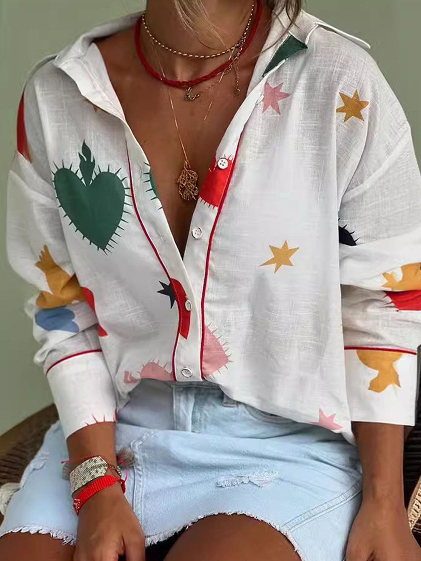 Heart Star Streetwear Blouse