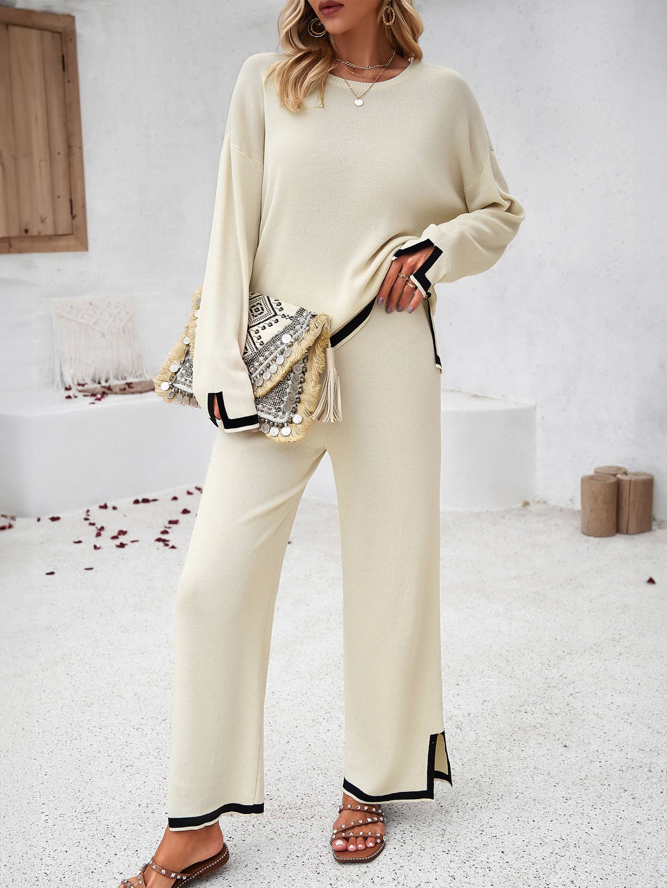 Ensemble de deux couleurs unies