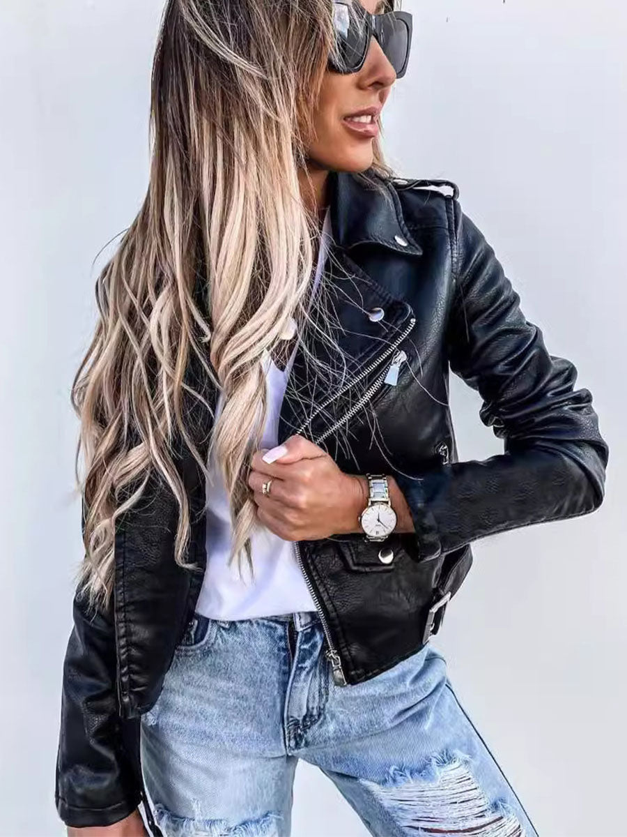Classic City Chic Leather Jacket