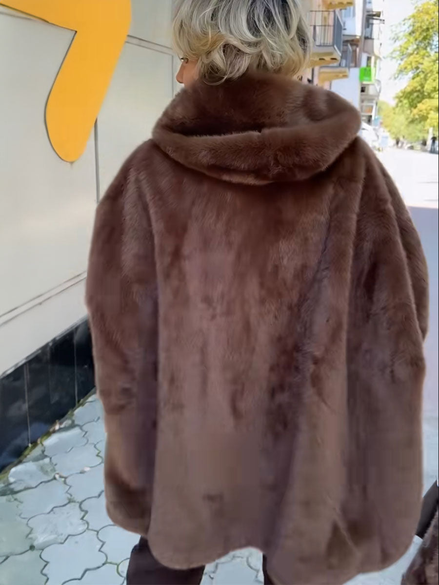 Plush Hooded Oversized Parka