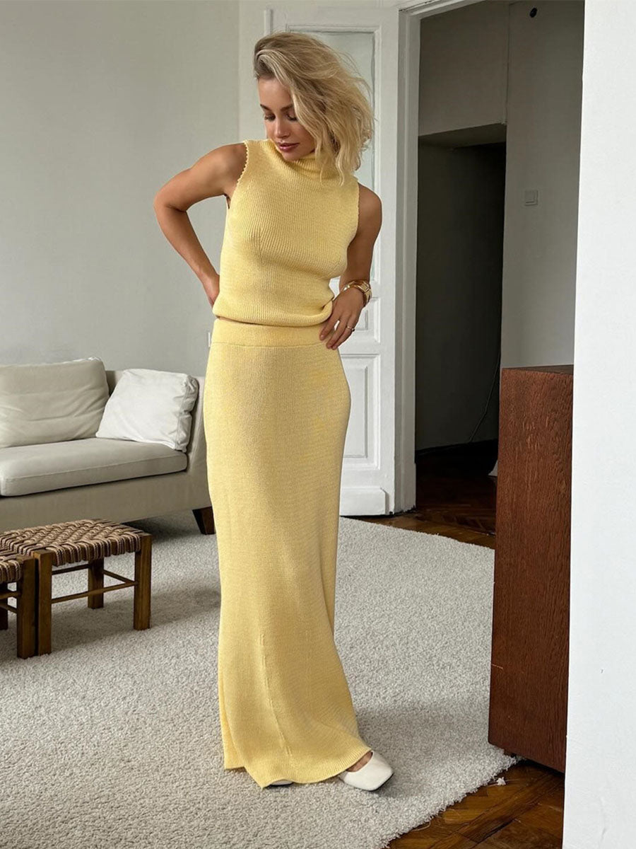 Soft Mellow Knitwear Two Sets