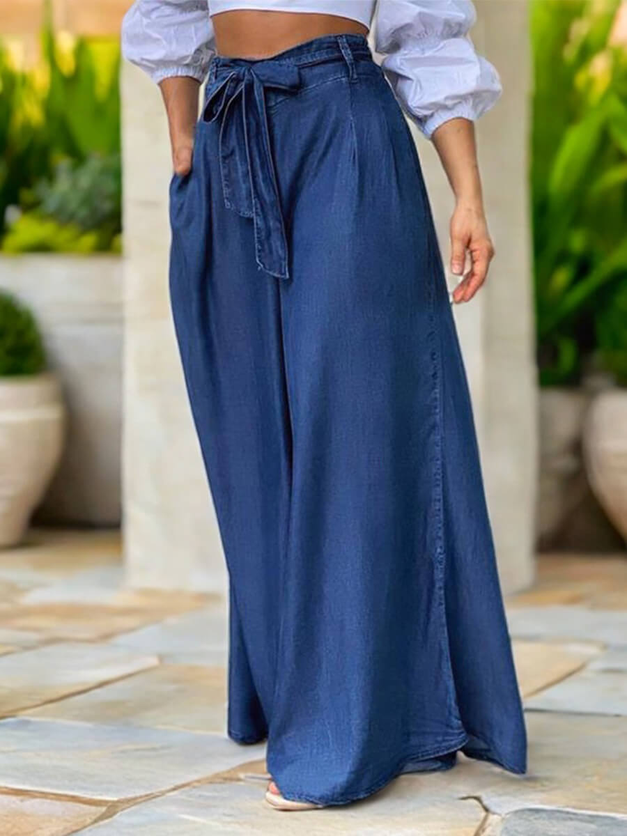 Pantalon en jean noué LuxeDrape
