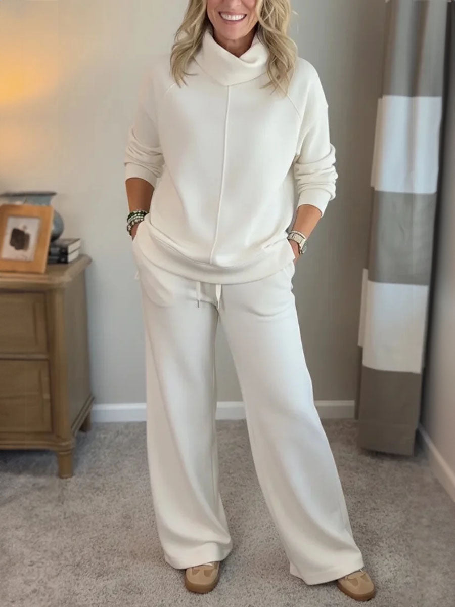 Soft Relaxed Cowl Neck Set