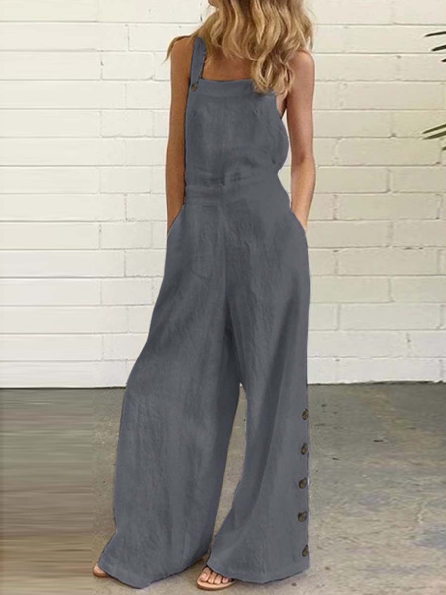 Vorioal Sleeveless Casual Jumpsuits