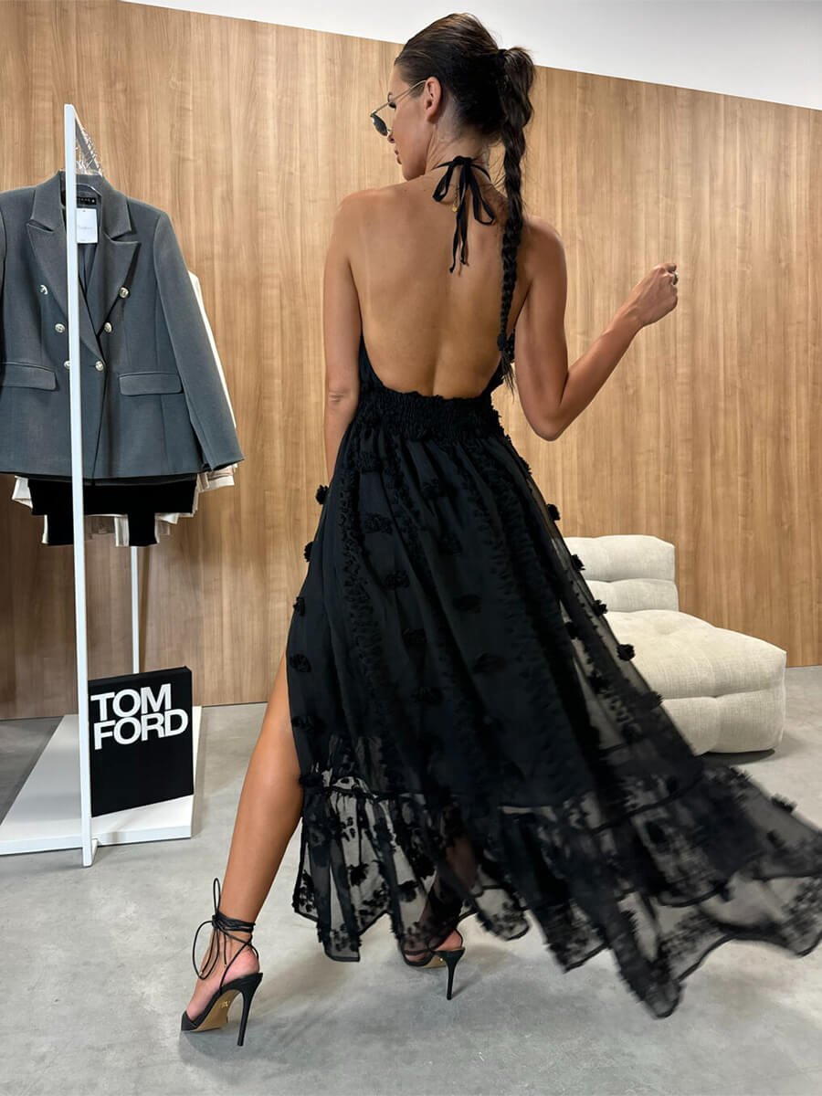 Empress Maxi Black Dress