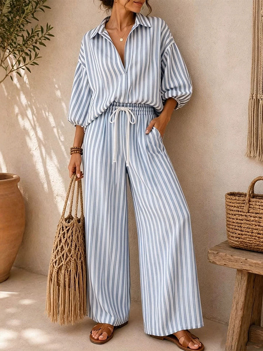 Elevated & Striped Two-Piece Set