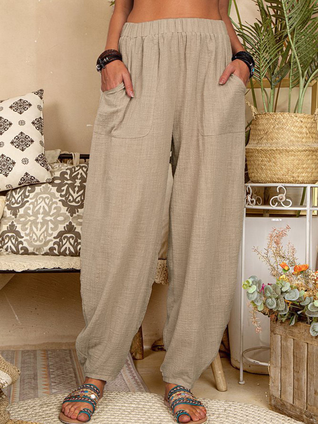 Comfy Cotton Harem Pants