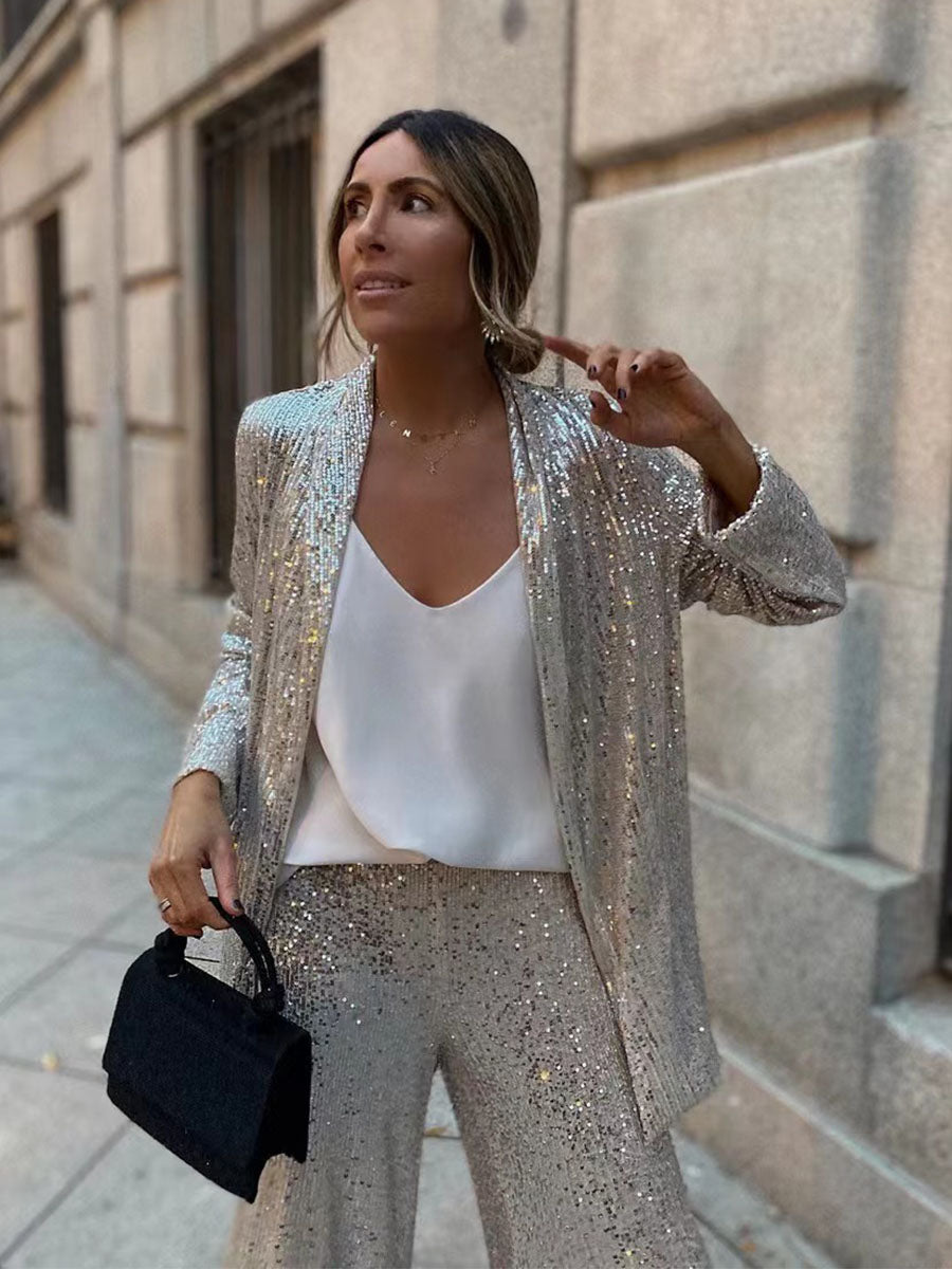 Sparkle Queen Blazer Pants Set