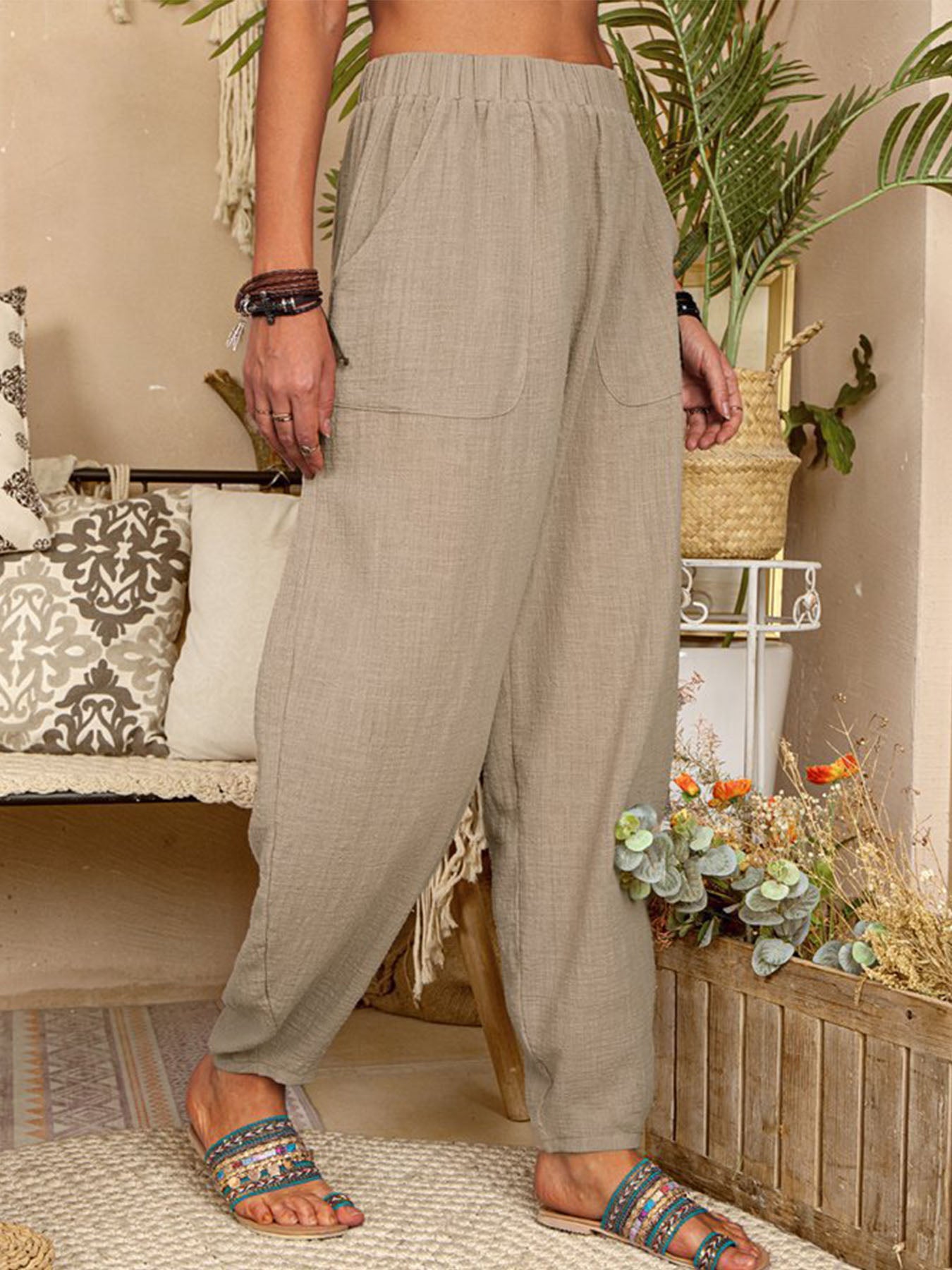 Comfy Cotton Harem Pants