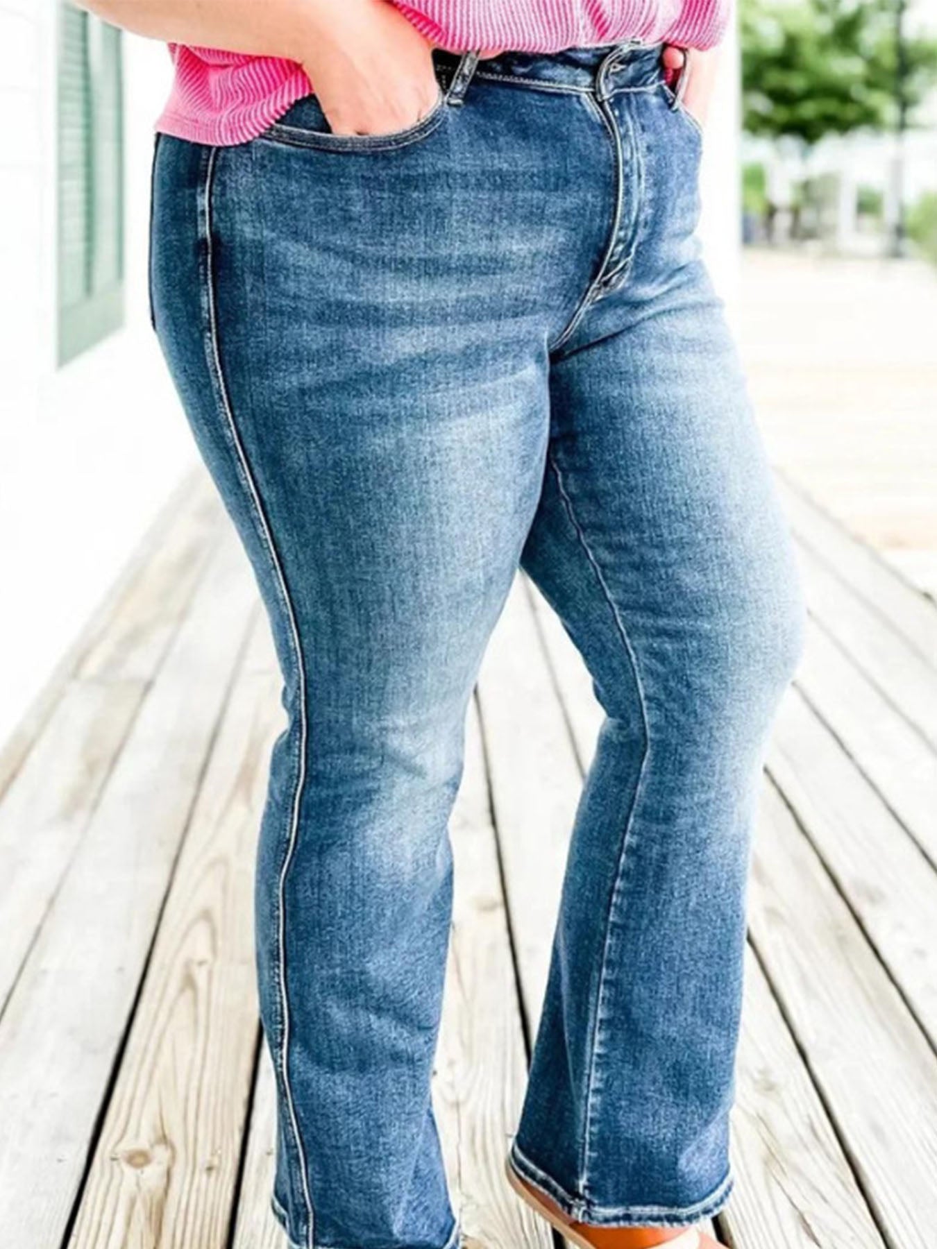 Tummy Control Bootcut Jeans