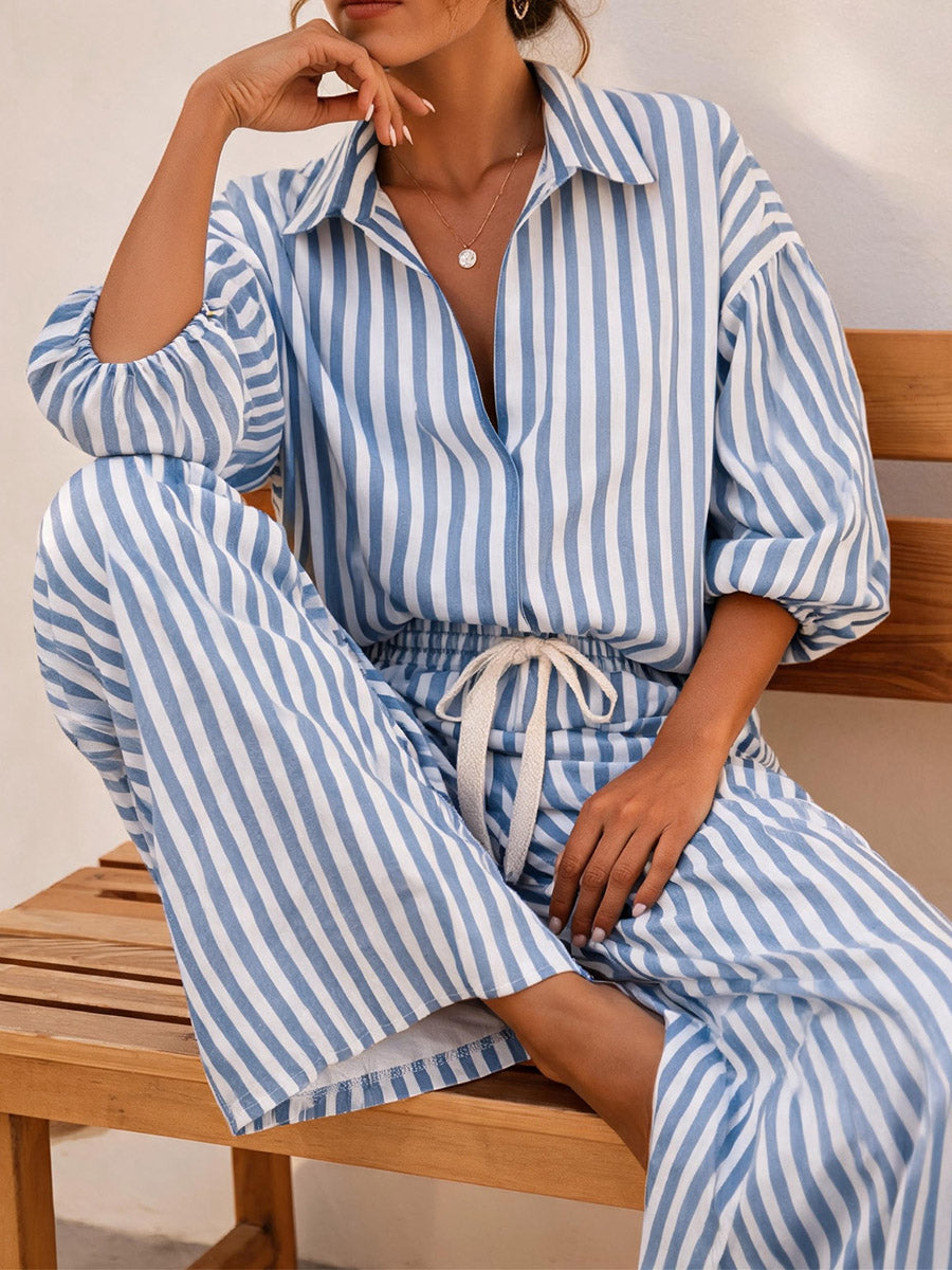 Elevated & Striped Two-Piece Set