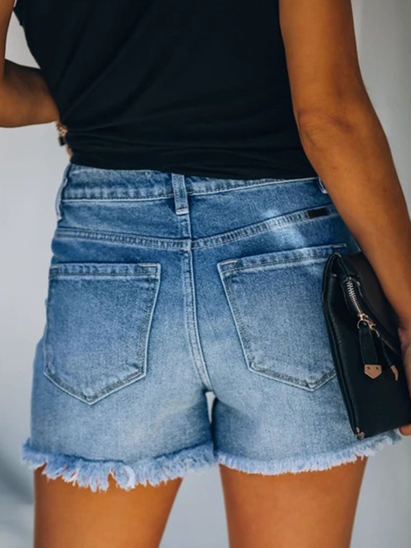 Vorioal Ripped Jeans Shorts