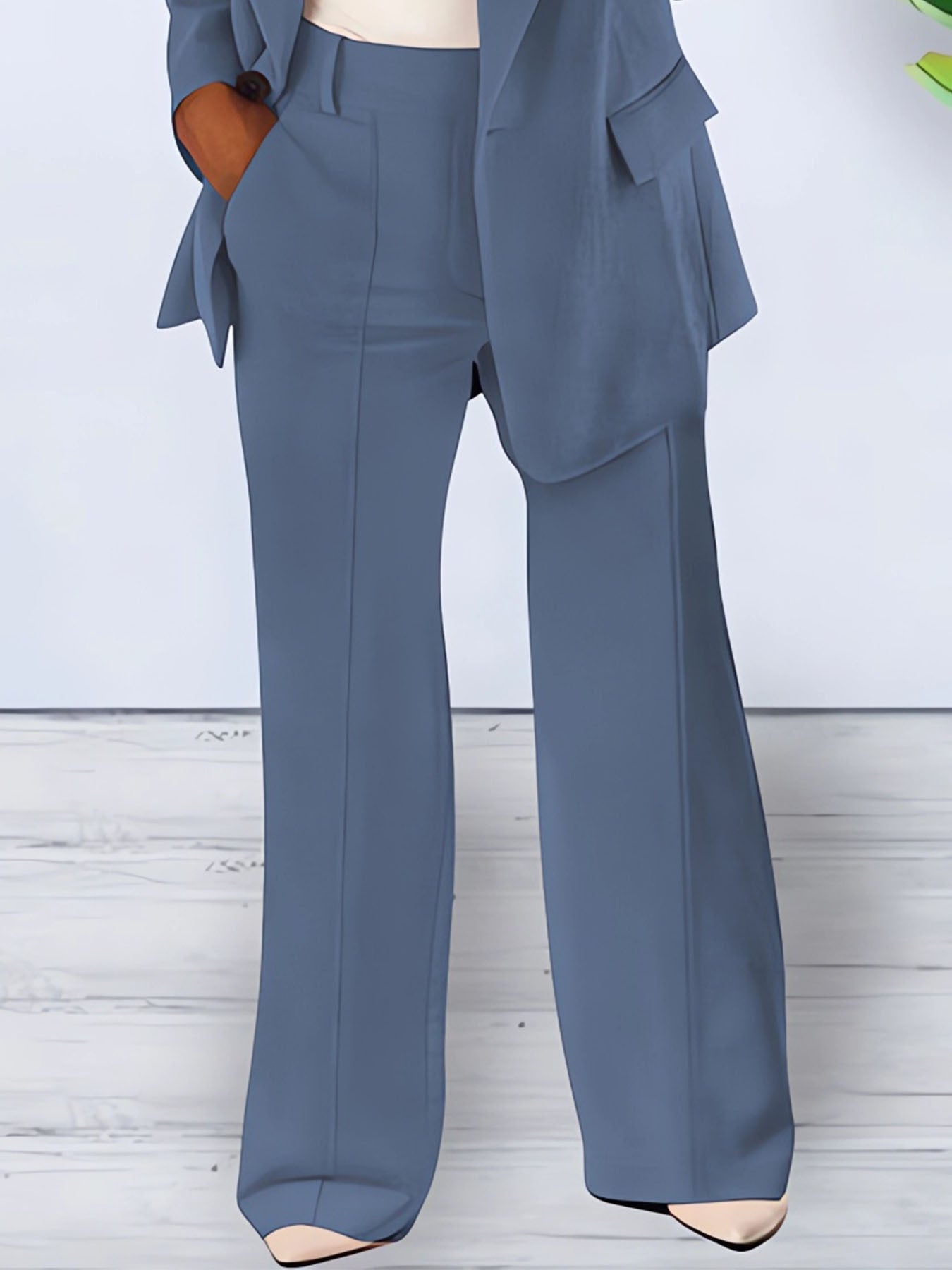 Lapel Slim Cardigan Suit