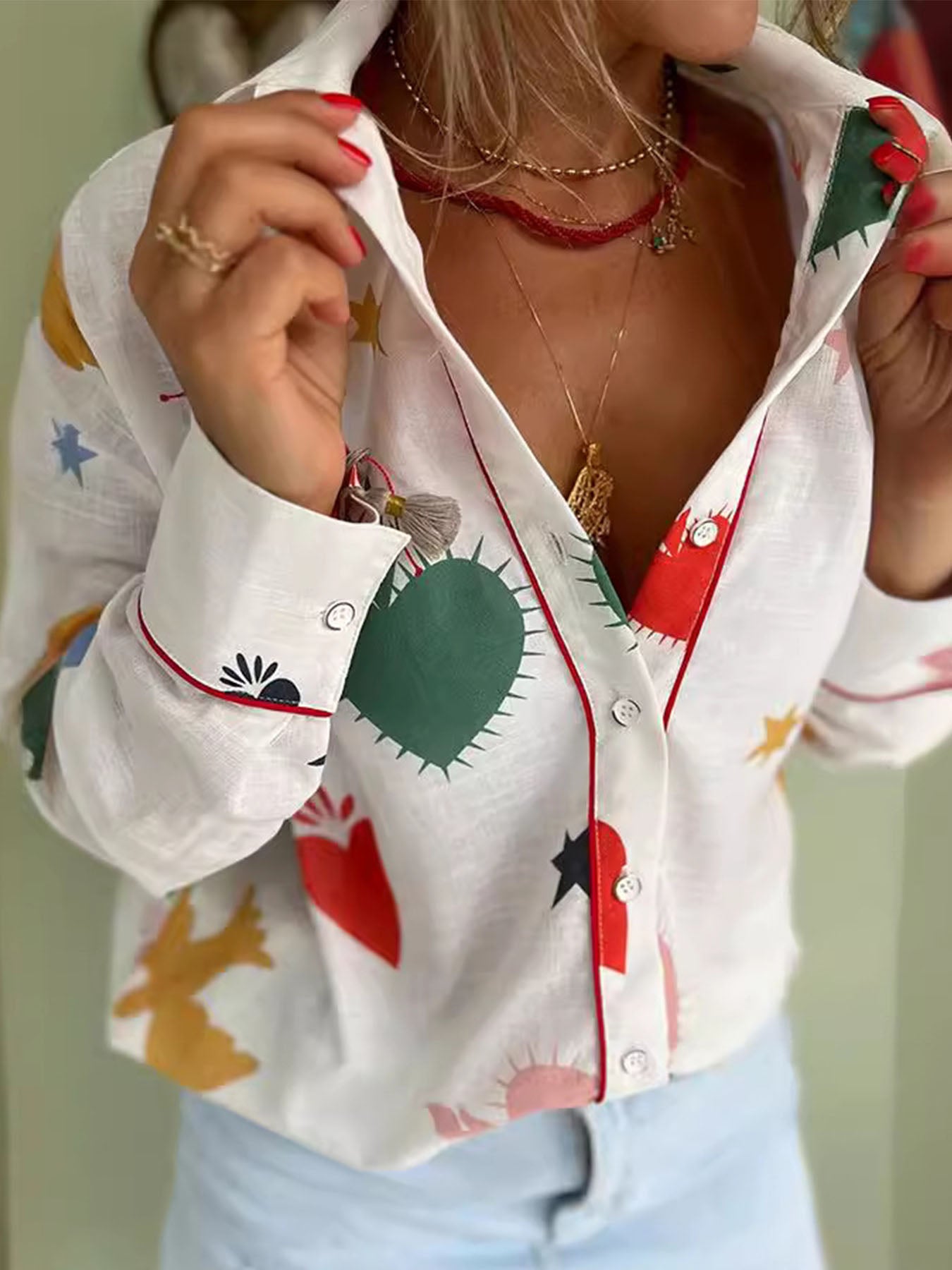 Heart Star Streetwear Blouse