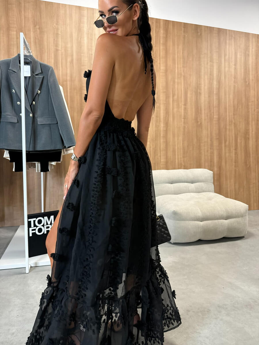 Empress Maxi Black Dress