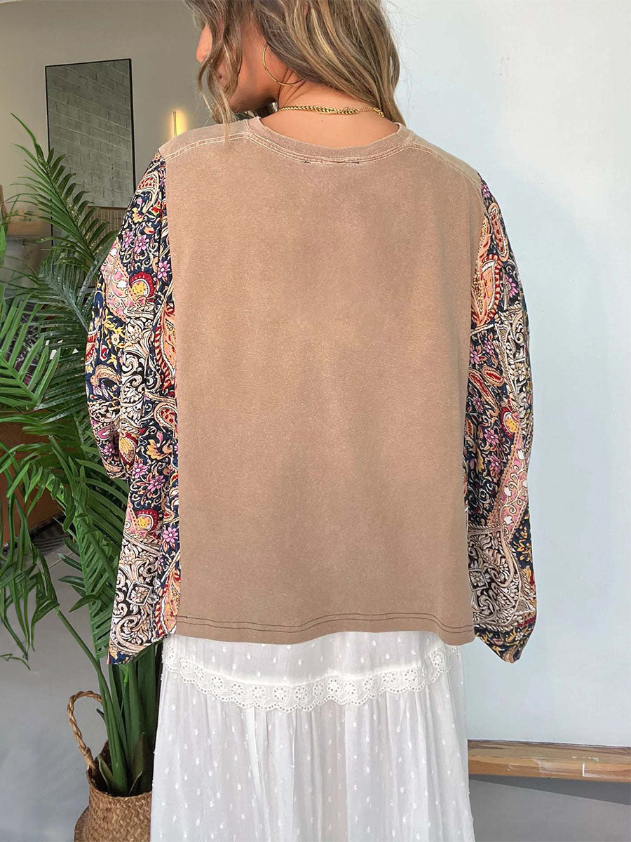 Relaxed Fit Wide Sleeve Blouse