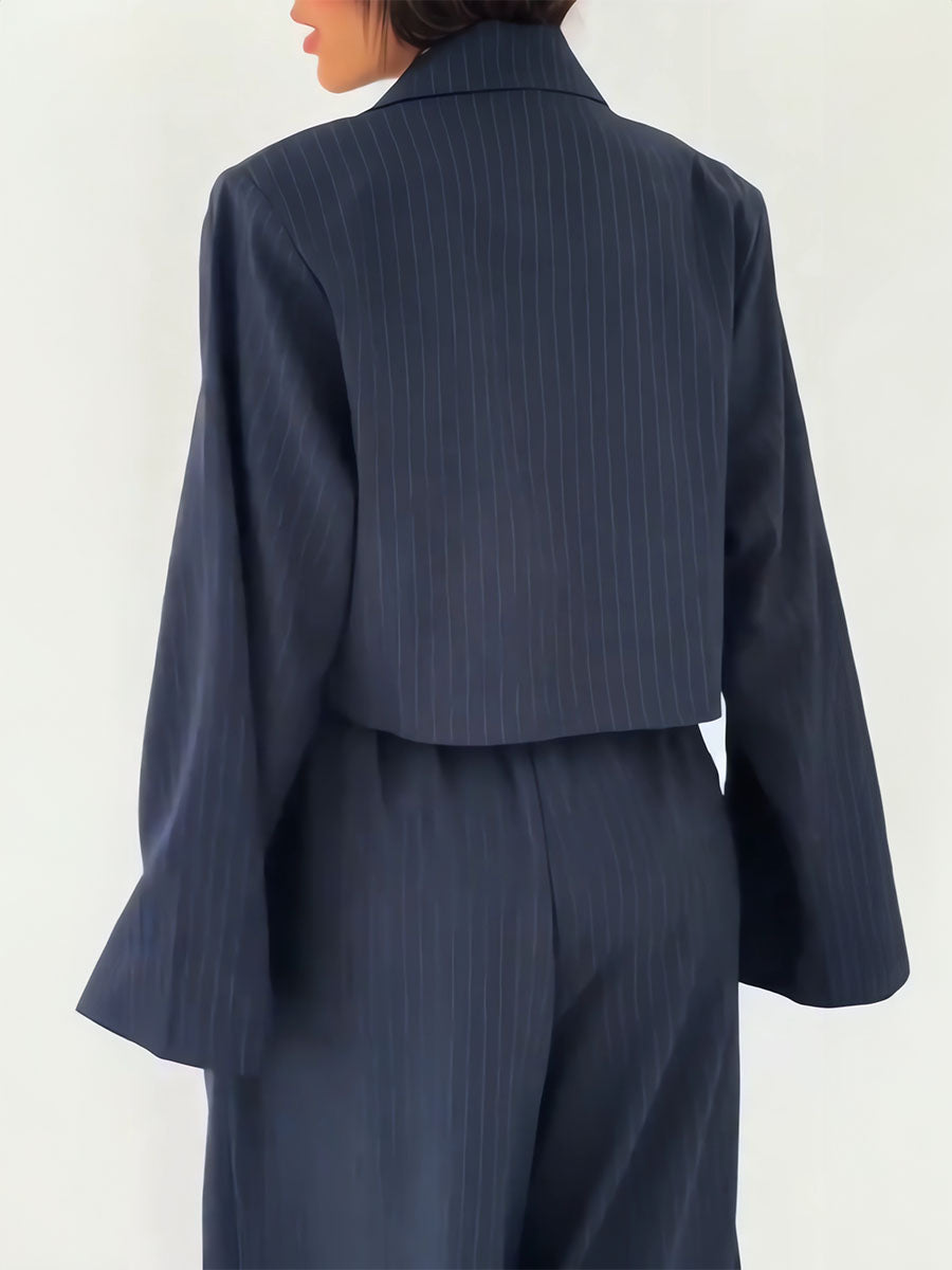 Tailored Pinstripe Two Piece Suit