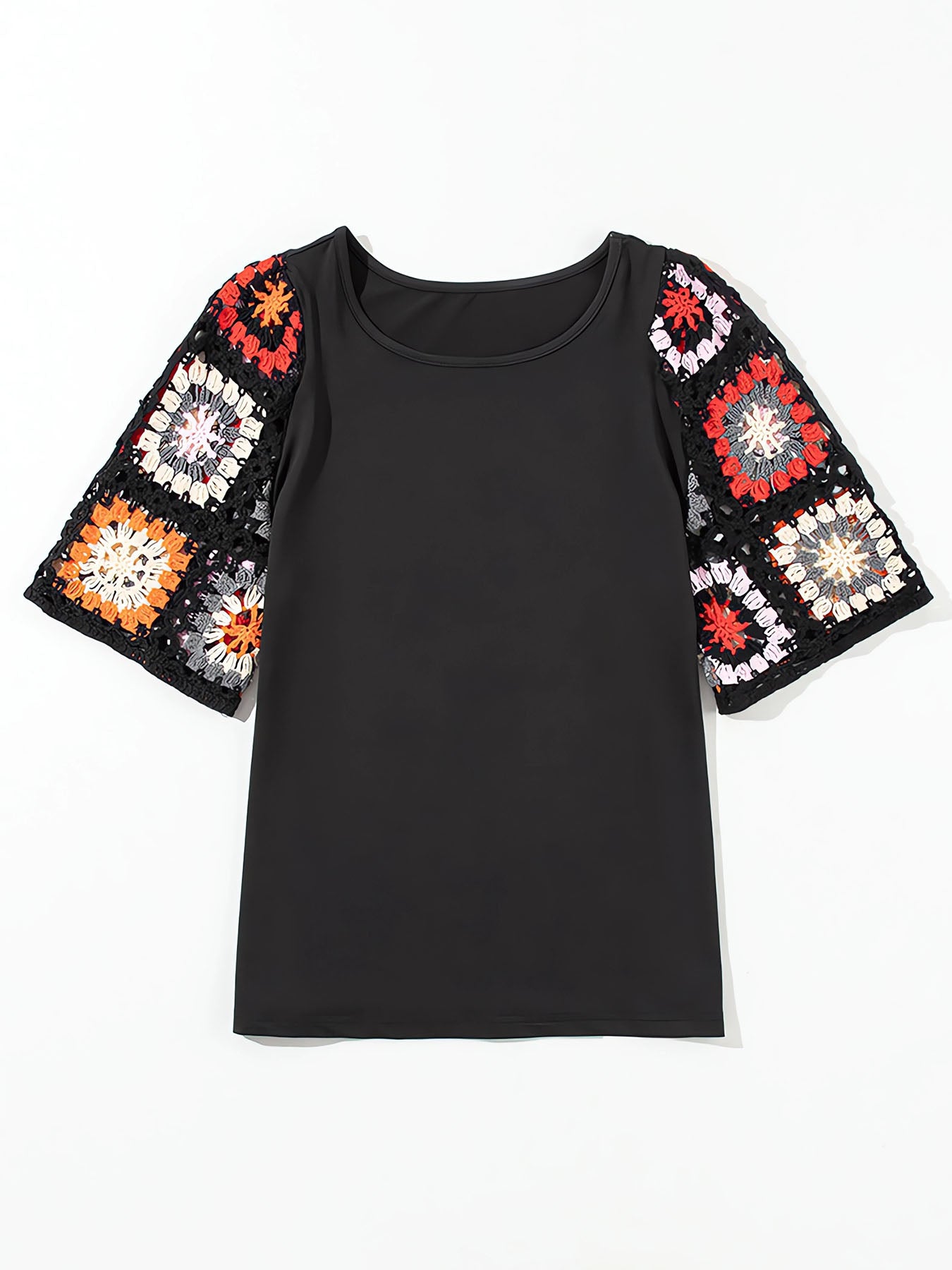Chemise à manches en dentelle