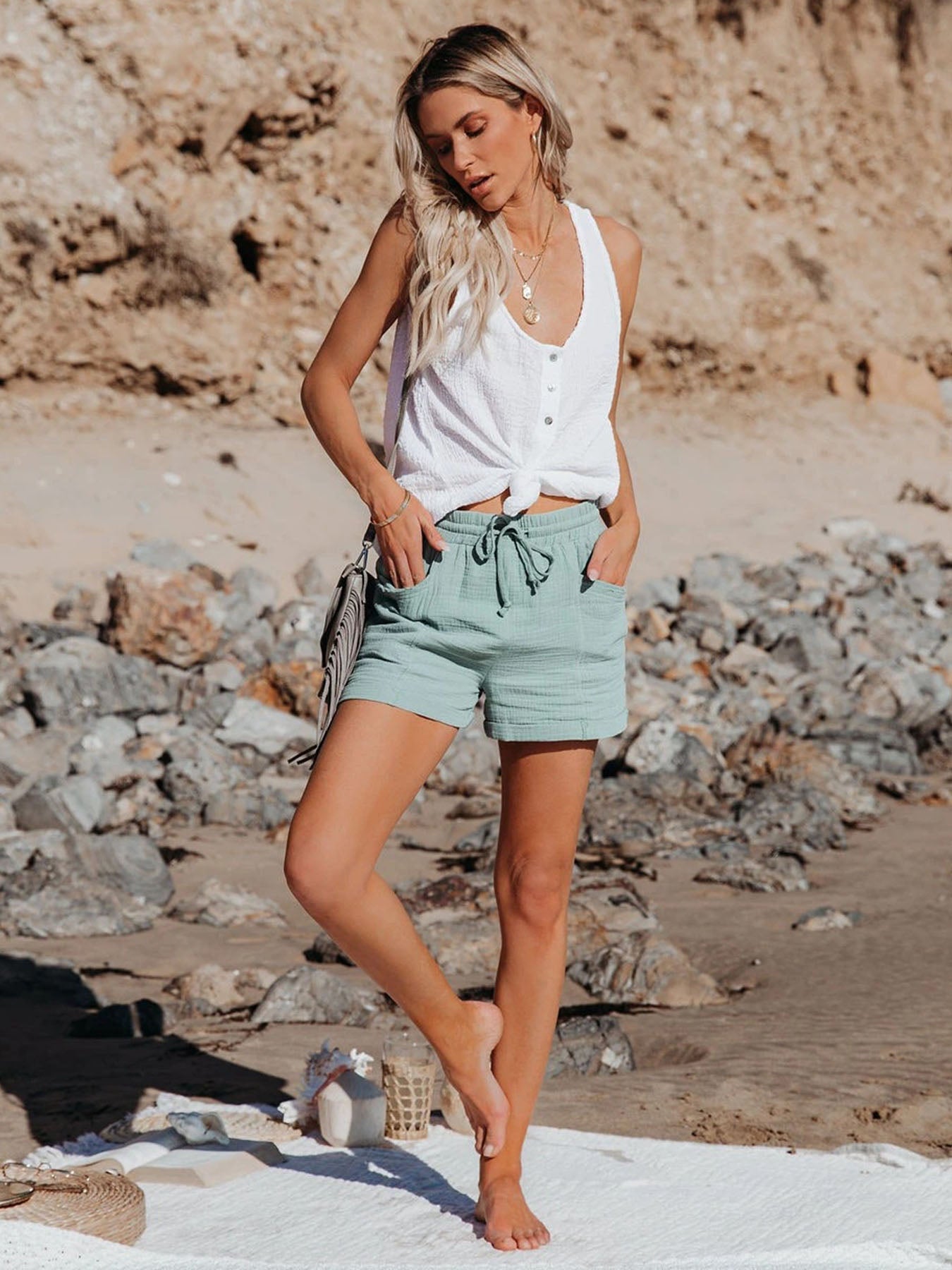 Loose Tie Shorts