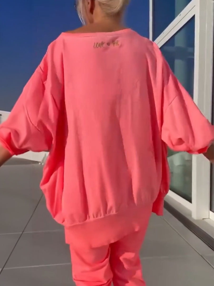 Vibrant Neon Relaxed Lounge Set