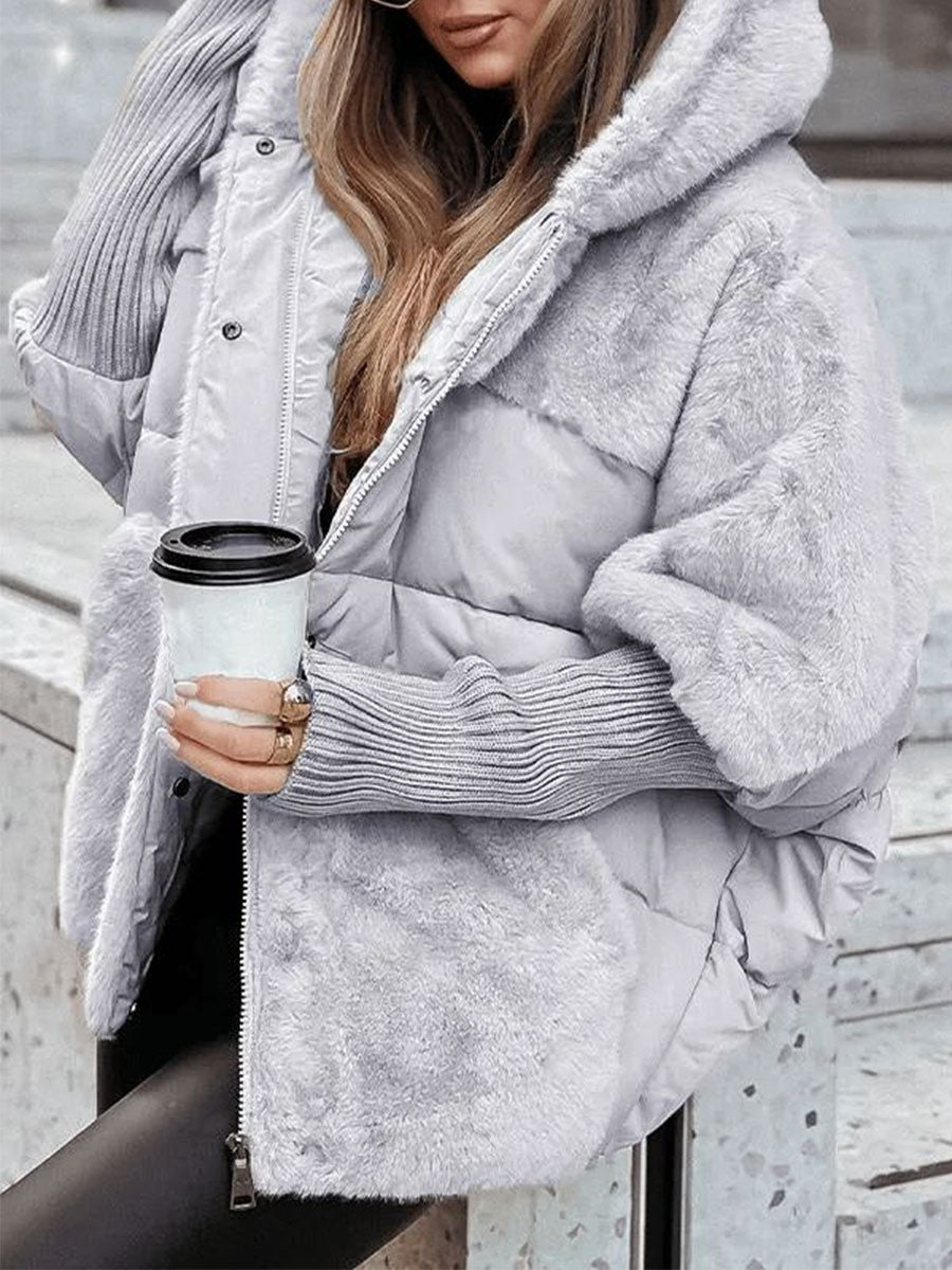 Refined Plush Down Puffer Coat