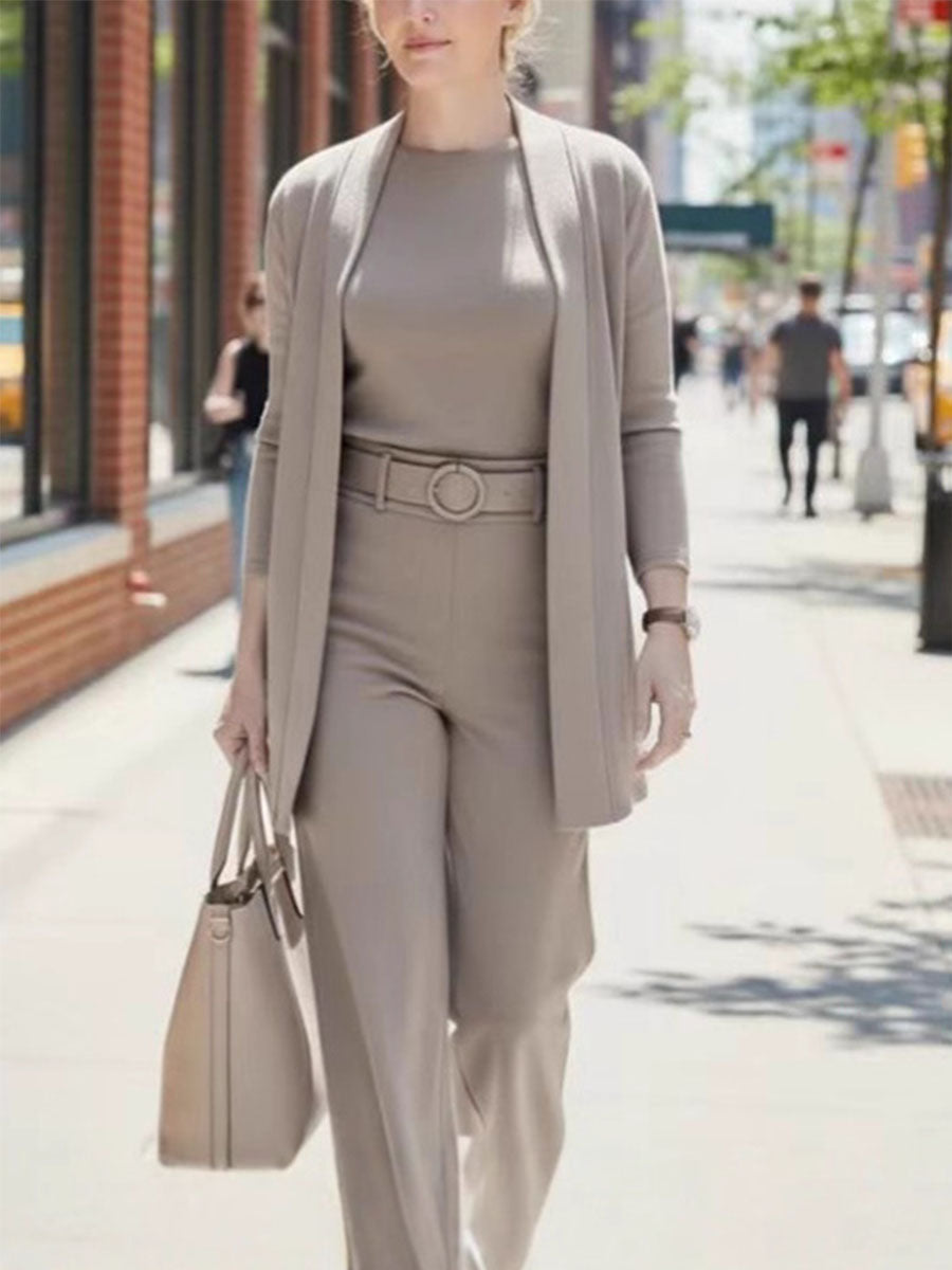 Cozy Chic Knit 3-Piece Outfit