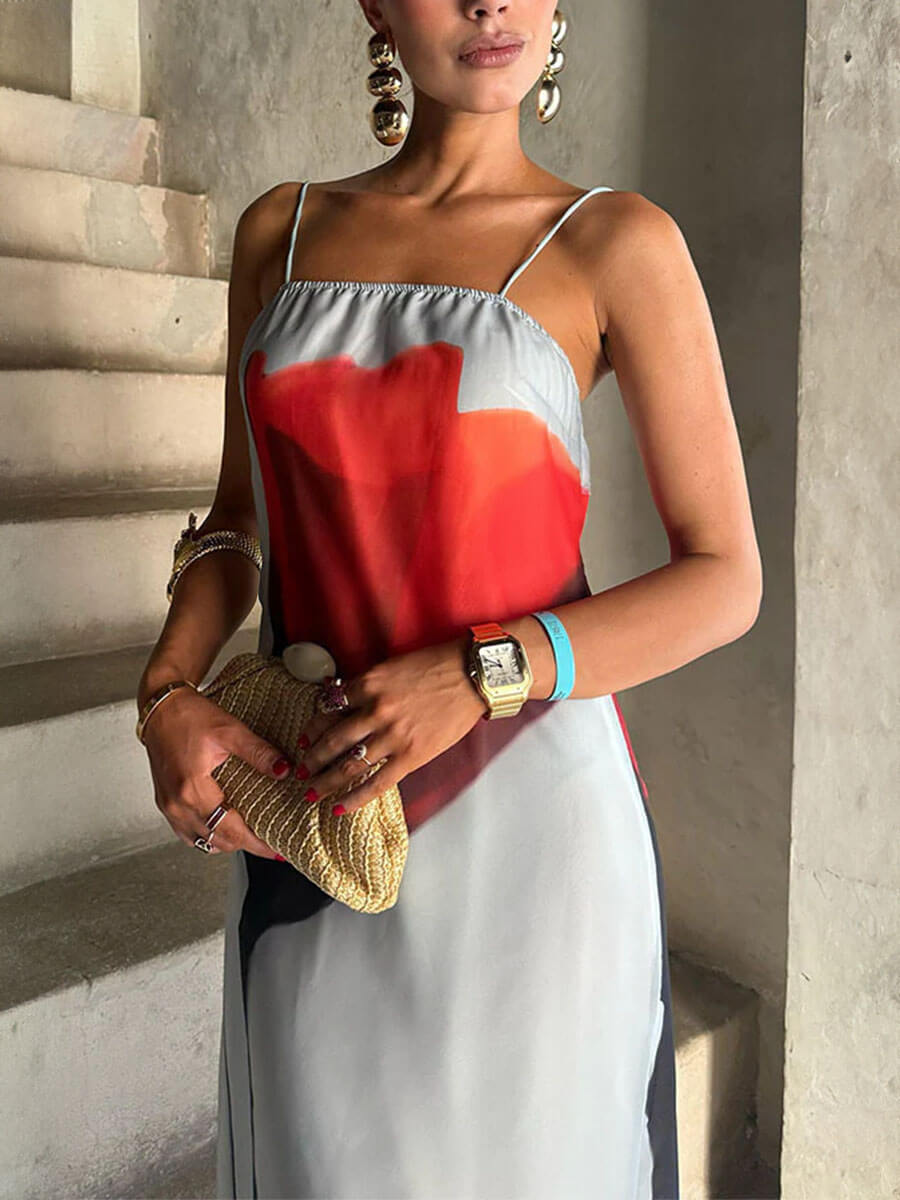 3D Floral Chiffon Dress