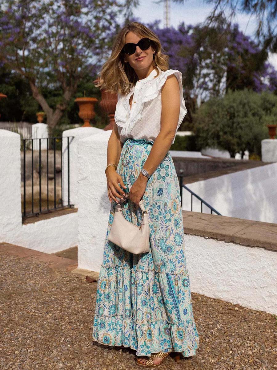 Vorioal Printed Half Dress