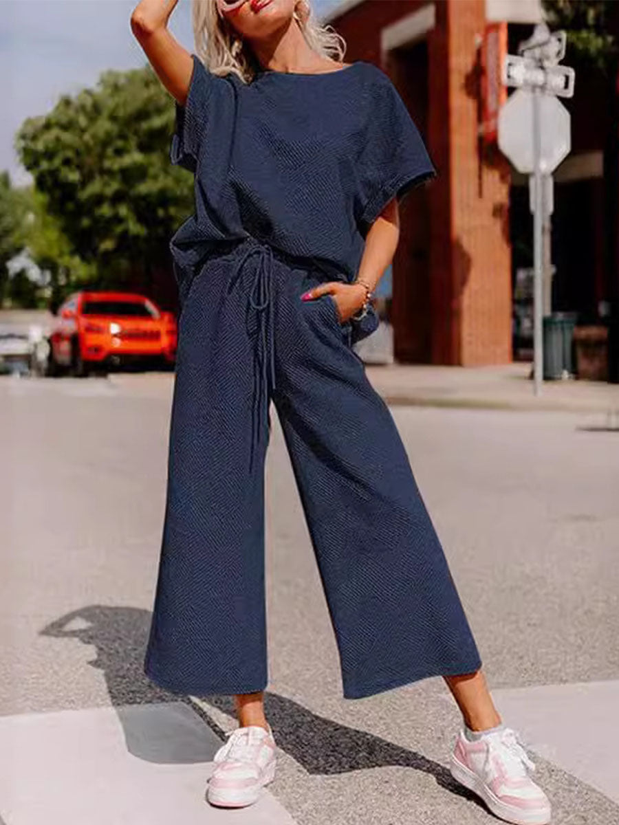 Drawstring Casual Sports Sets