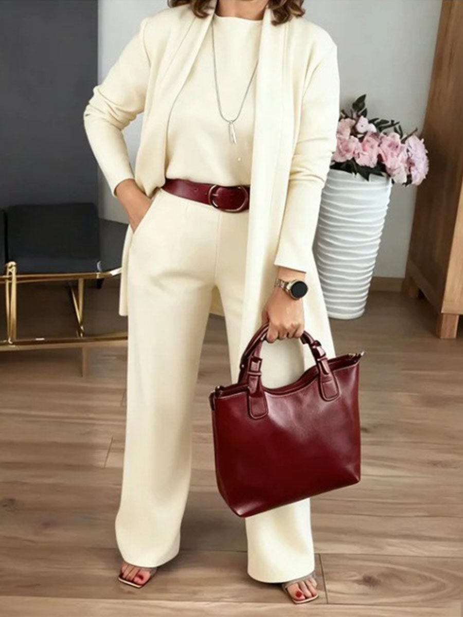 Cozy Chic Knit 3-Piece Outfit