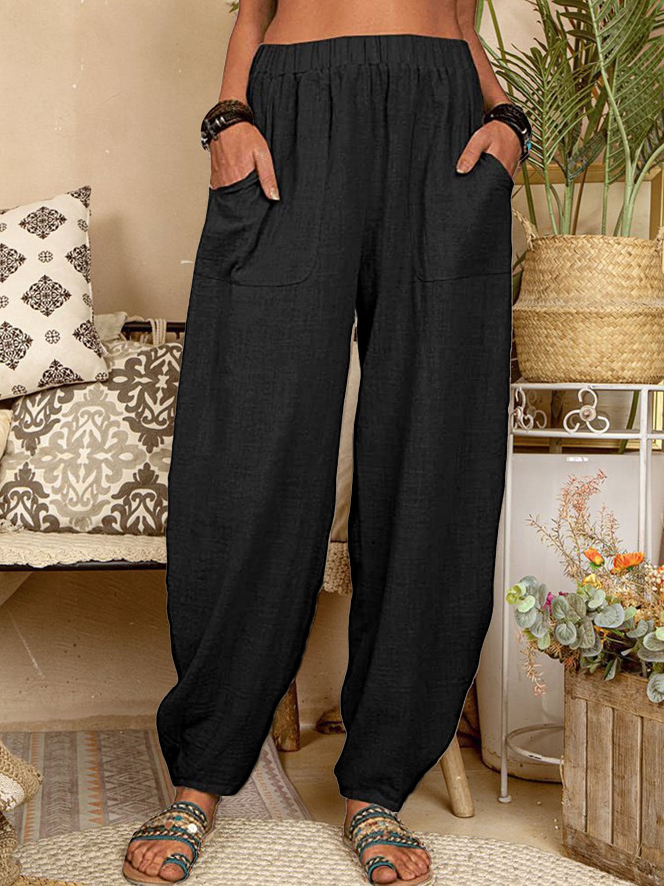 Comfy Cotton Harem Pants