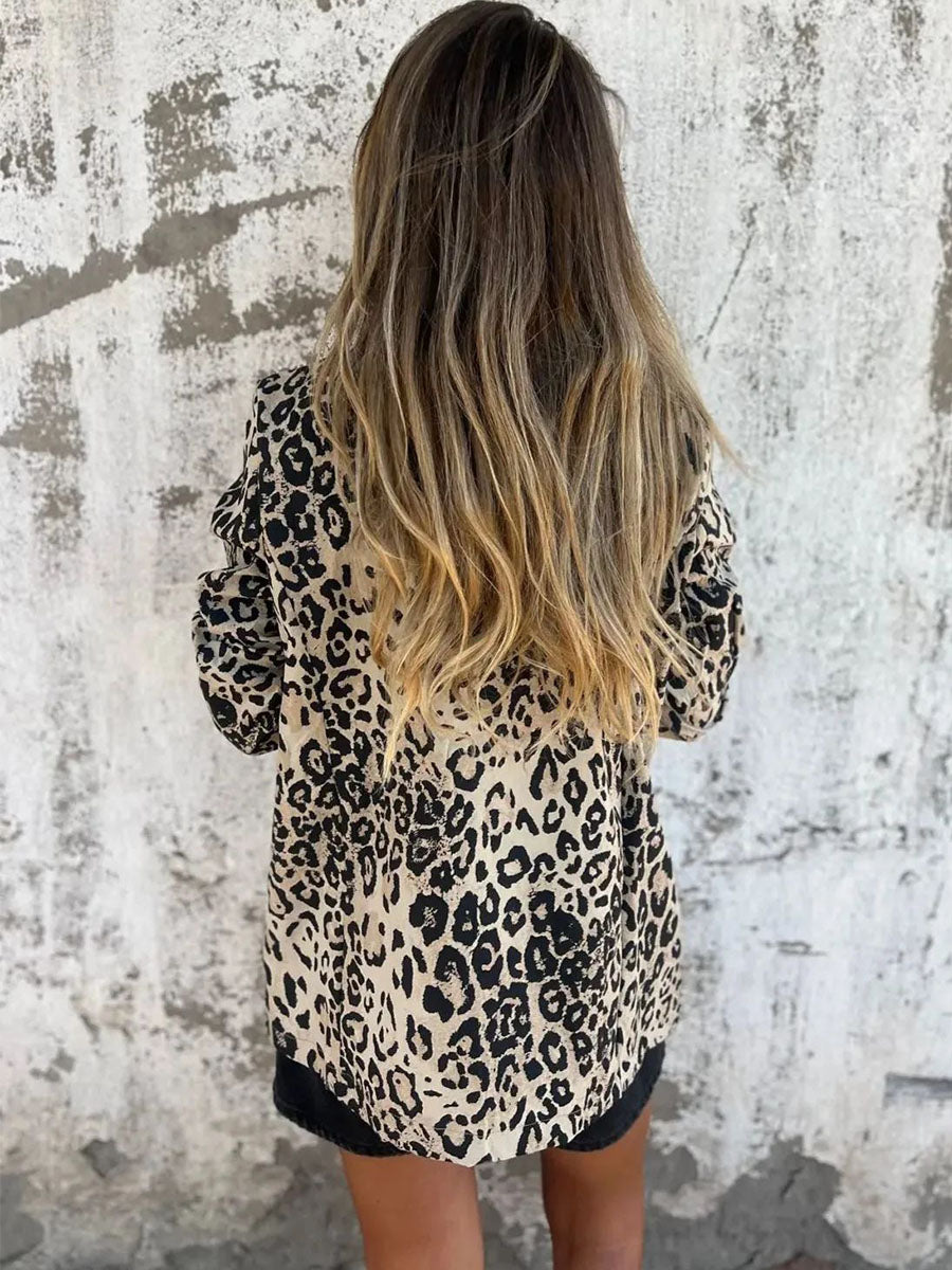 Graceful Touch Leopard Blazer