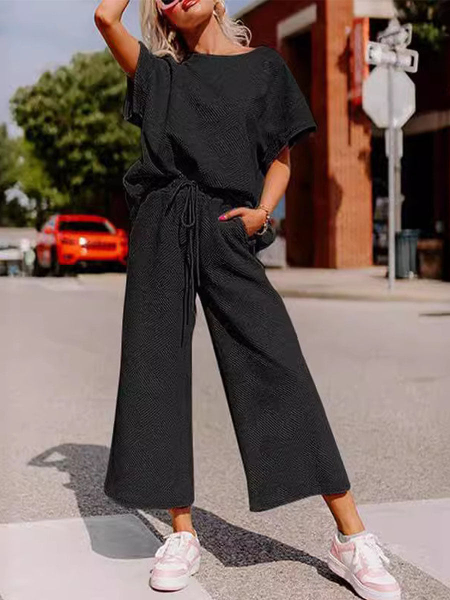 Drawstring Casual Sports Sets