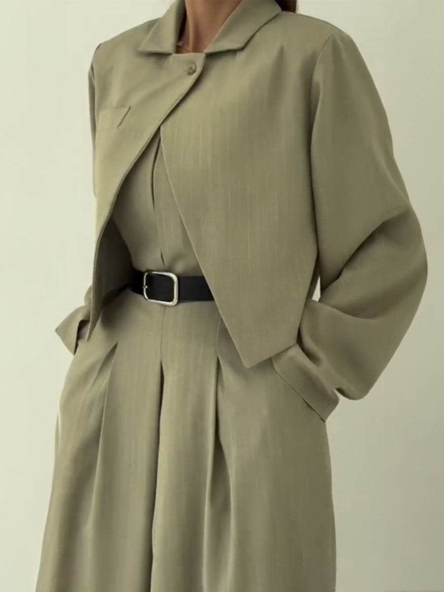 Tailored Pinstripe Two Piece Suit