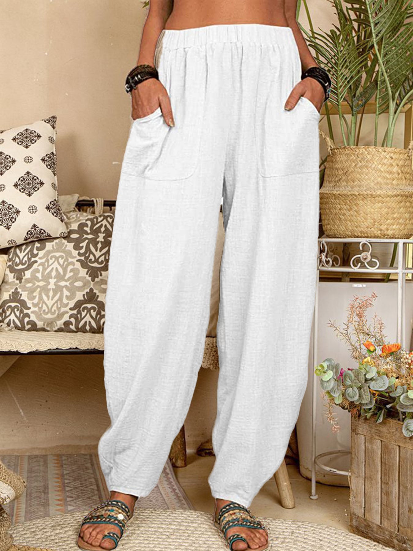 Comfy Cotton Harem Pants