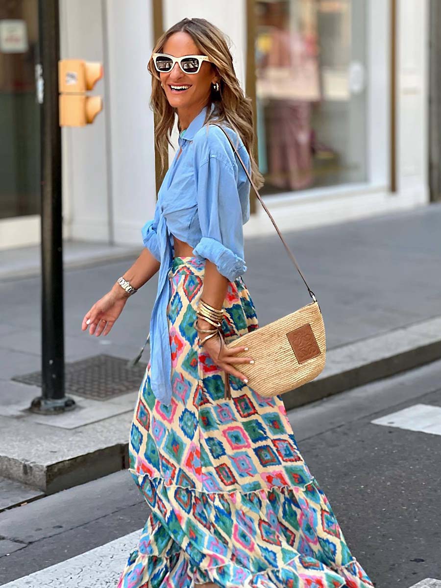 Vorioal Printed Half Dress