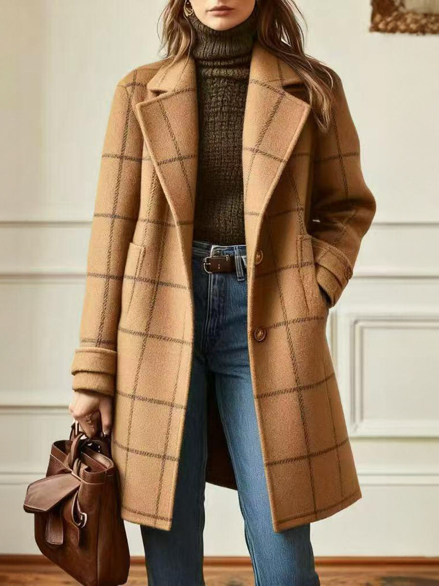 Royal Vintage Plaid Overcoat