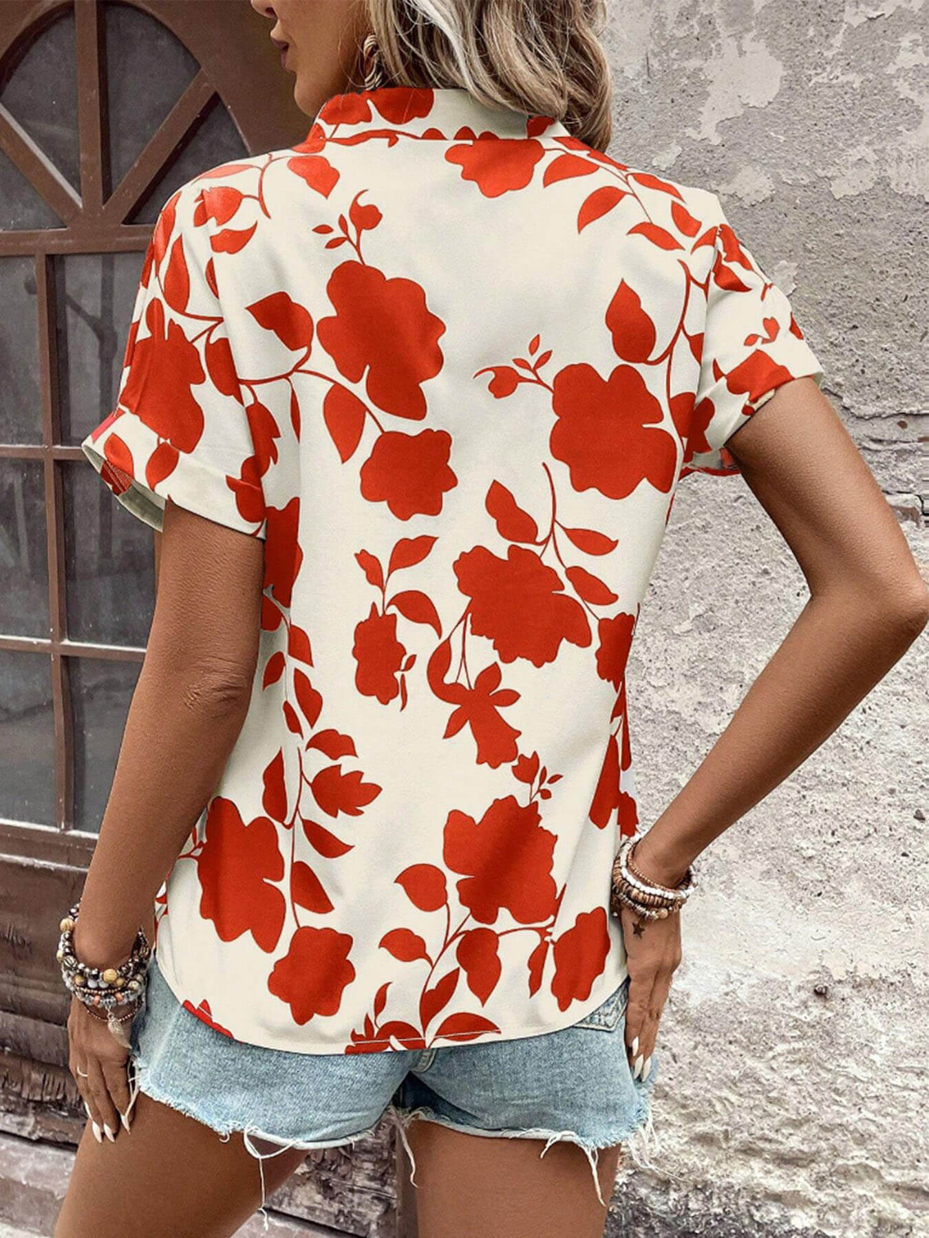 Chic Floral Daily Shirt