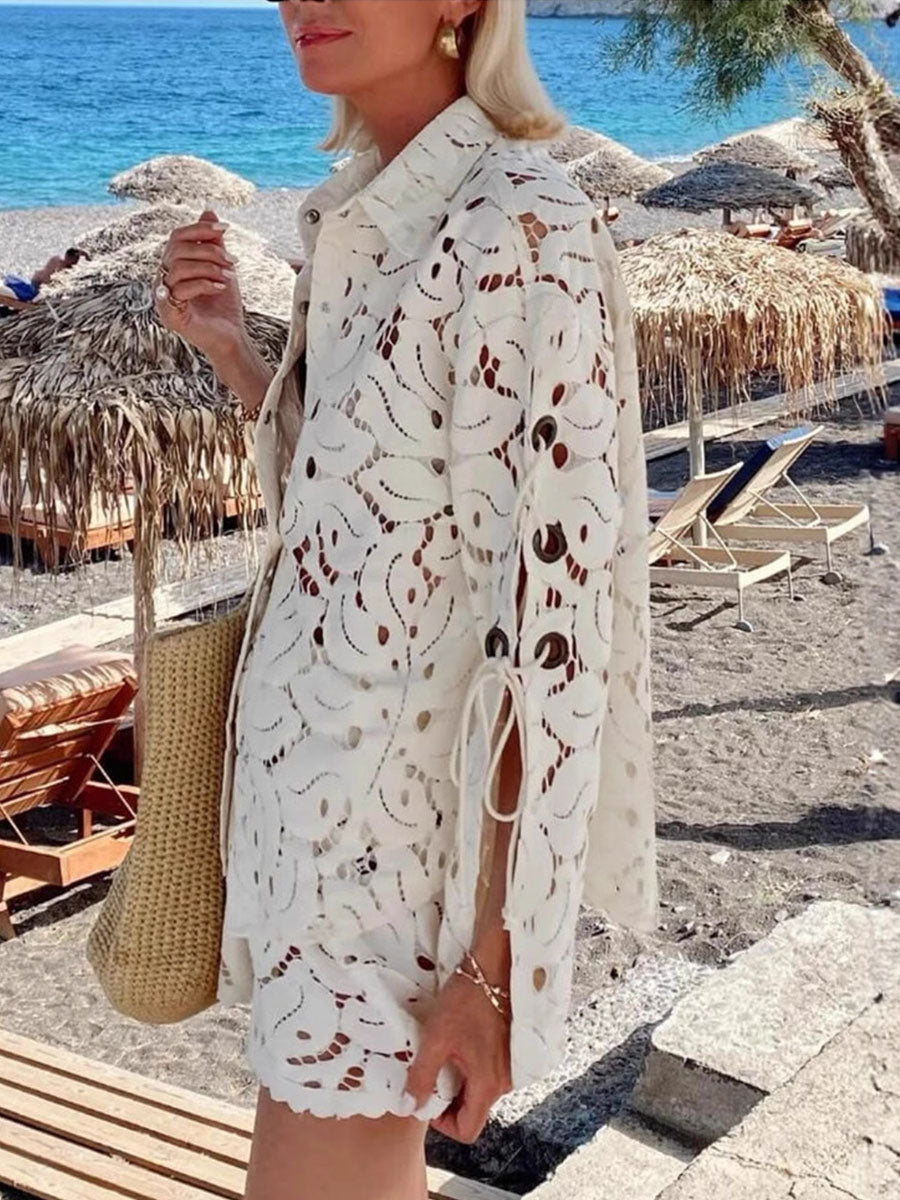 Flirty Lace Fresh Cutout Two Sets