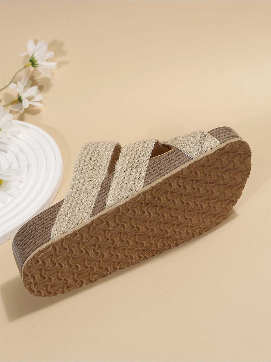 Vorioal Woven Thick Sandals